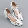 Women's Elegant Hollow Buckled Block Heel Sandals 82217507S