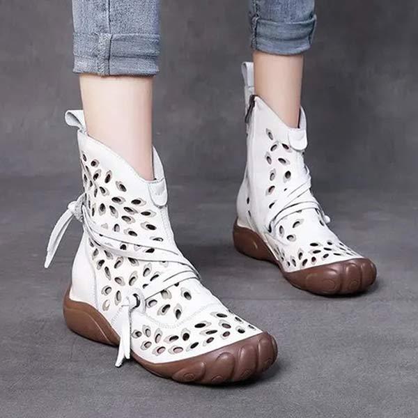 Women's Vintage Hollow-Out Breathable Casual Shoes 60025012C