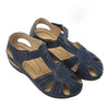 Women's Retro Soft Sole Round Toe Wedge Sandals 04238221C