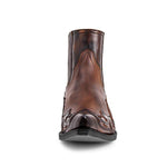 Women's Retro Carved Block Heel Western Cowboy Boots 48671457S
