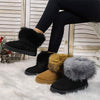 Women's Fur-Lined Short Snow Boots 45671725C