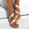 Women's Flat Floral Slip-On Elastic Sandals 20995170C