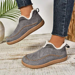 Women's Flat Thickened Fleece-Lined Warm Shoes 89302932C