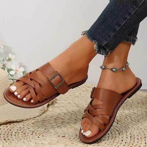 Women's Toe-Ring Flat Sandals 98469622C