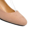 Women's Elegant Round Toe Suede Chunky Heels 35107694C