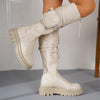 Women's Fashion Knee-High Boots with Side Bags 57105980S