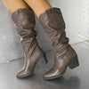 Women's Vintage Stacked Heel Slouchy Cowboy Boots 80952197C