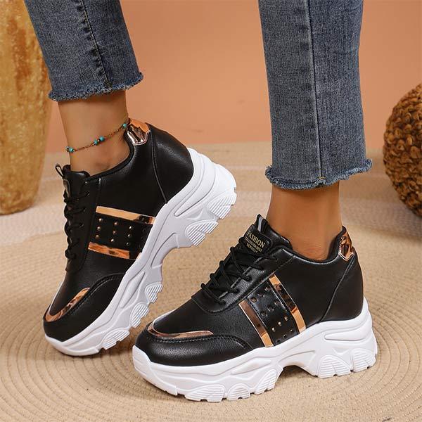 Women's Chunky Sole Colorblock Sneakers 19881354C