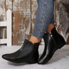 Women's Casual Flat Pointed Toe Ankle Boots 54719066S