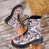 Women's Casual Skull Graffiti Martin Boots 97096208S