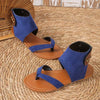 Women's Round Toe Herringbone Flat Beach Sandals 76940047C