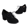 Women's Casual Suede Strap Chunky Heel Pumps 77146878S