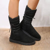 Women's Strappy Flat Heel Mid-Calf Snow Boots 00397818C