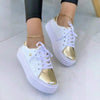 Women's Color-Block Front Lace-Up Casual Athletic Shoes 60826283C