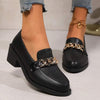 Women's Retro Chunky Heel Platform Loafers 47497358C