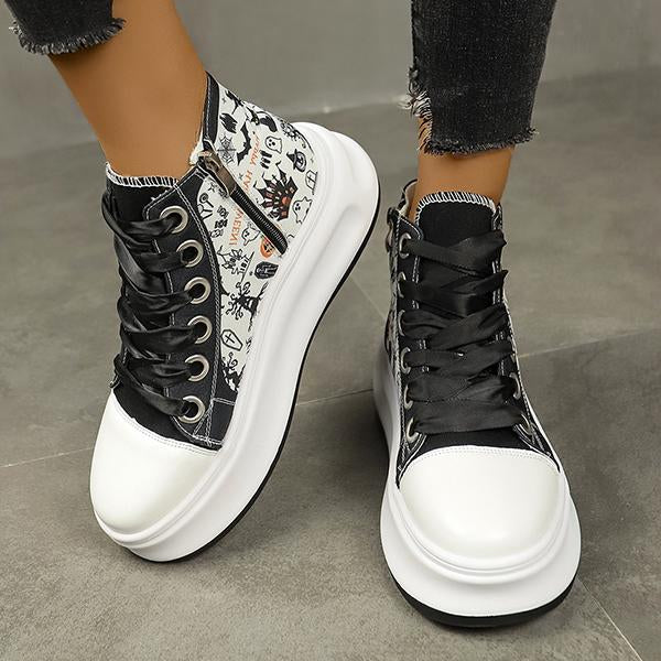 Women's Casual Thick-Soled High-Top Sneakers 97995590S