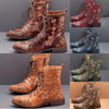 Women's Vintage Embroidered Mid-Calf Martin Boots 28659742S