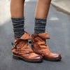 Women's Vintage Chunky Heel Short Boots 60830711C