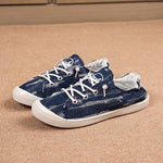 Women's Lace-Up Sports Casual Flat Canvas Shoes 63290998S