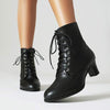 Women's Lace-Up Ankle Martin Boots 01653835C