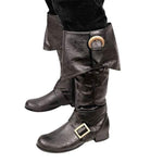 Women's Low Heel Knee-High Boots with Buckle 30542458C