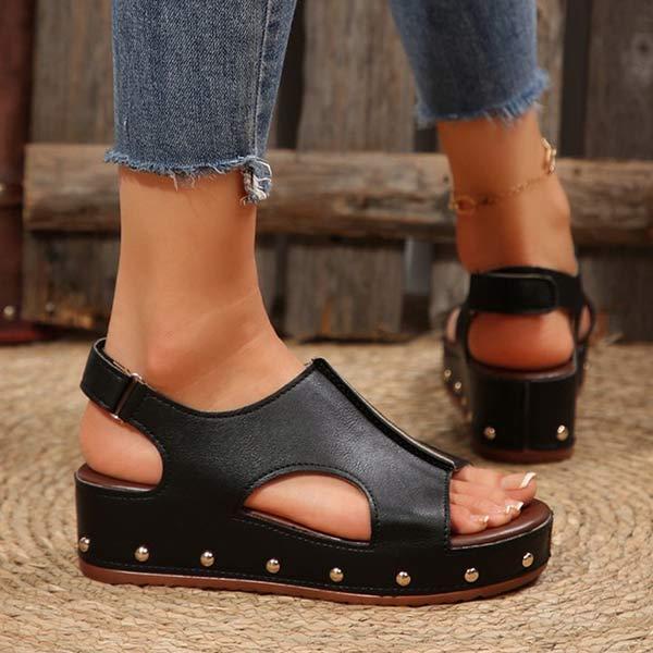 Women's Thick-Soled Wedge Sandals 01396193C