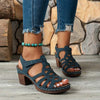 Women's Peep-Toe Block Heel Ankle Strap Sandals 10049491C
