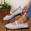 Women's Mesh Convenient Casual Round Toe Flat Shoes 23459394S
