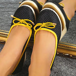 Women's Casual Thick Sole Fashion Bow Wedge Shoes 64051062S