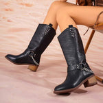 Women's Vintage Knee-High Riding Boots 57127260C