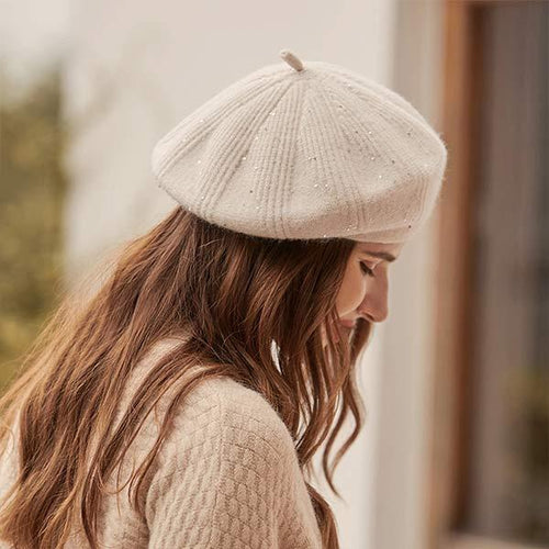 Women's Fleece-Lined Knit Beret 70622782C