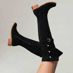 Women's Casual Low-Heel Over-the-Knee Boots 55592675C