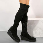 Women's Thick Sole Stretch Over-the-Knee Boots 41184030C