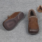 Women's Casual Plush Warm Slip On Cotton Shoes 48142844S