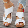 Women's Thick-Soled Belt Buckle Wedge Sandals 37058295C