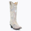 Women's Retro Embroidered Rhinestone Mid Boots 88891574S