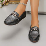 Women's Casual Buckle Decorated Flat Shoes 56068724C