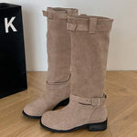 Women's Chunky Heel Slouchy Boots 05929680C