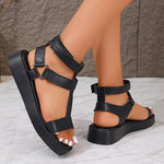 Women's Thick Sole Velcro Casual Roman Sandals 48548818S