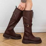 Women's Thick Sole Front Zip High Rider Boots 09067782C