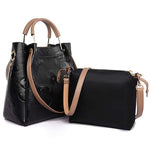 Embossed Bucket Bag with Detachable Clutch 43093529C