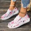 Women's Casual Multicolor Heart Flat Canvas Shoes 32246493S