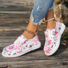 Women's Casual Multicolor Heart Flat Canvas Shoes 32246493S