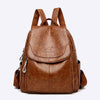 Women'S Fashion Vintage Soft Leather Casual Backpack 67438970C