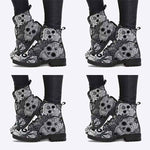 Women'S Skull Print Lace-Up Martin Boots 26035924C