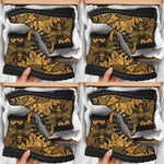 Women'S Bee Print Lace-Up Martin Boots 43464963C