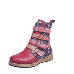 Women'S Ethnic Print Fashion Boots 17756420C