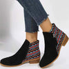 Women'S Chunky Heel Side Zip Ankle Boots 02413941
