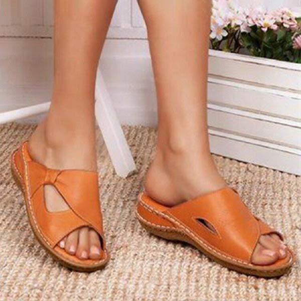 Women'S Open Toe Cutout Slippers 62957389C