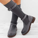 Women'S Round Toe Vintage Boots 24991258C